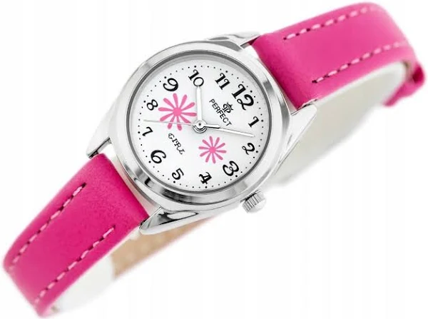 Śliczny Zegarek Perfect na komunię dla dziewczynki girls Kolorowe Paski