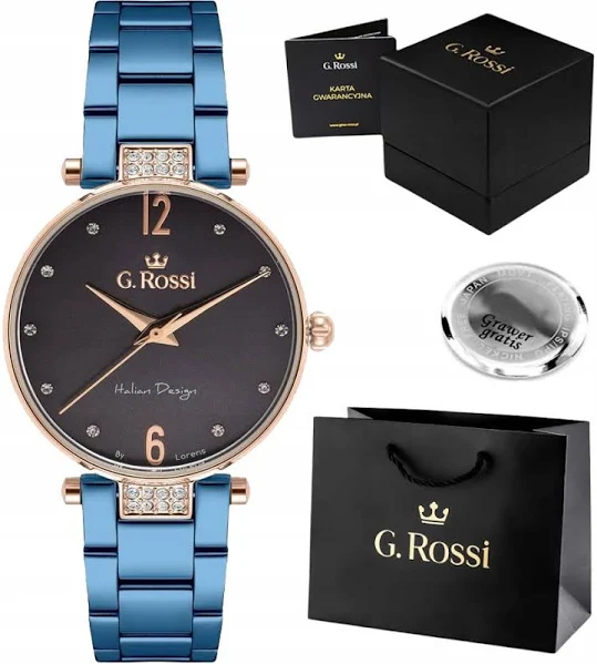 zegarek damski G. Rossi z cyrkoniami dla Mamy Grawer