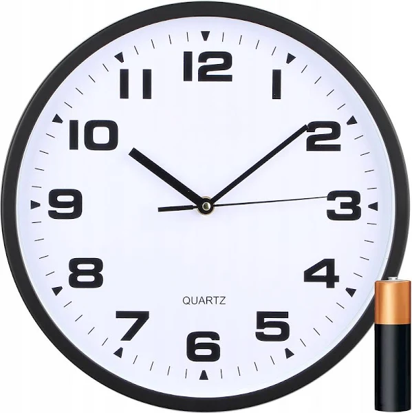 Stylowy Zegar Na Ścianę Okrągły Ścienny Salon Kuchnia Loft Zegarek +bateria