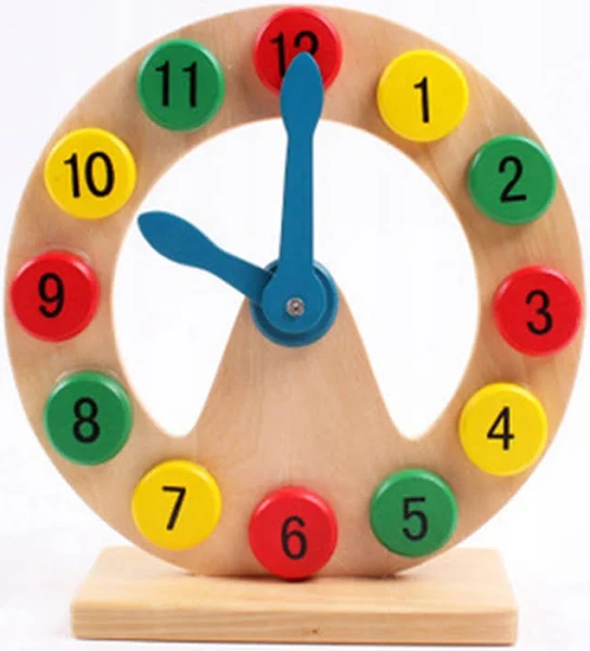 Zegar do nauki i zabawy COLOURED TIME, wielokolorowy