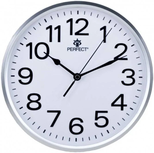 Zegar ścienny Perfect GWL683 Silver 25,5 cm