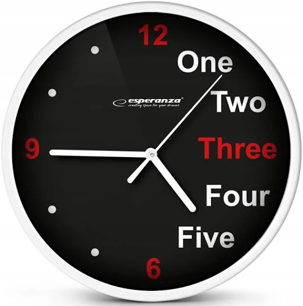 Esperanza Zegar ścienny PRAGUE biały