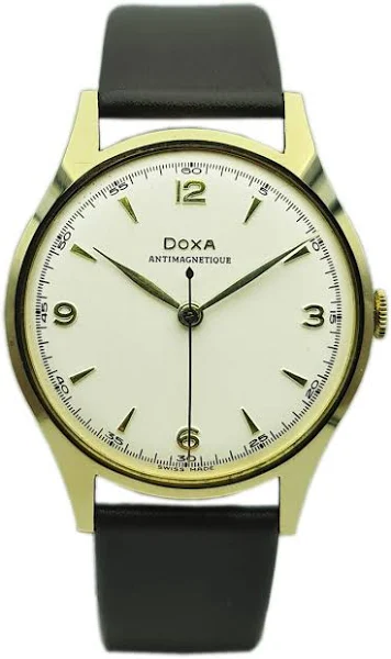 Złota męska garniturowa DOXA lata 50-te