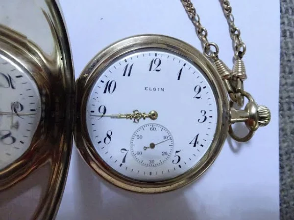 Zegarek kieszonkowy Elgin 15 jewels goldfield Zegarek ręczny 1930