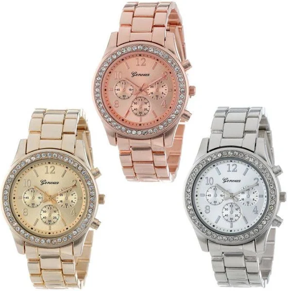 Zegarek Geneva z kryształkami Z039