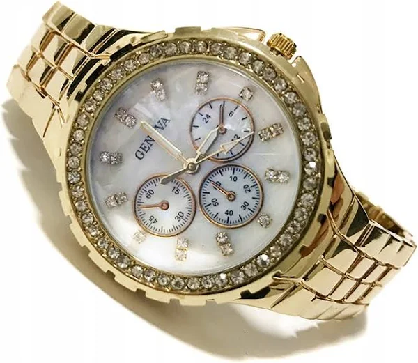 Zegarek damski Geneva analogowy bransoleta do10