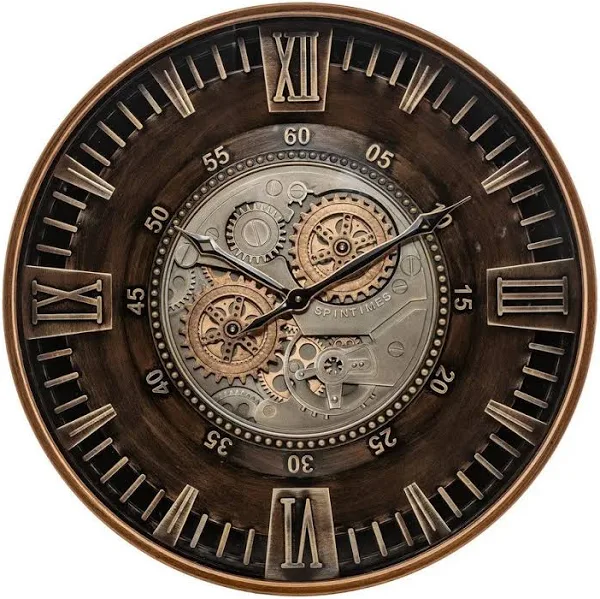 Zegar ścienny z widocznym mechanizmem 59 cm