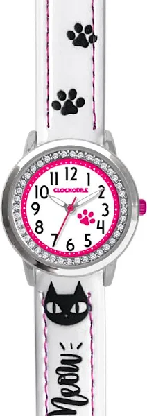 zegarek dziecięcy dla dziewczynki Clockodile cwg5191 kot kotki