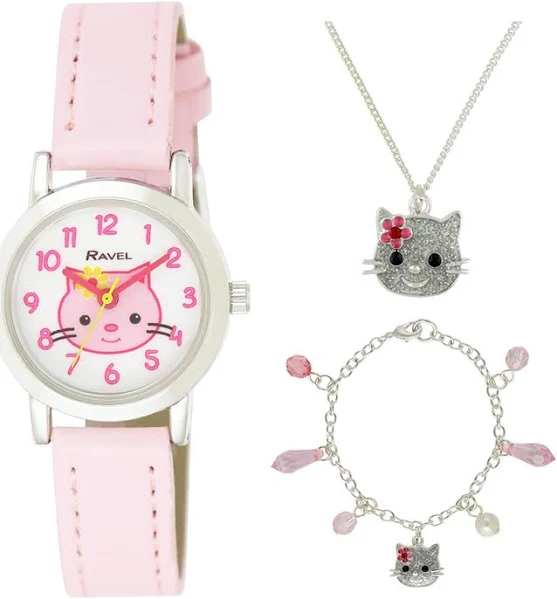 Ravel trochę klejnotów dzieci Kitten zegarek idealna Biżuteria na p...