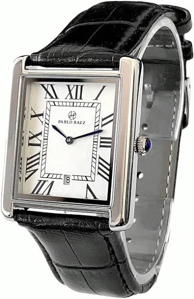 1 szt. Męski modny zegarek srebrna kwadratowa koperta ze stali nierdzewnej SUS304