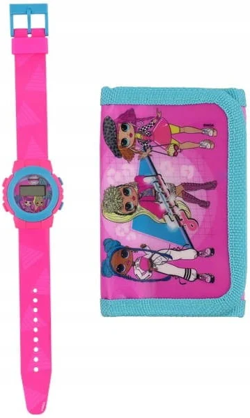 Nickelodeon Zestaw dla dziecka portfel zegarek L.o.L Surprise