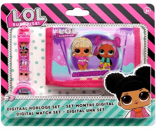 Nd22_im tt lol surprise Zegarek cyfr+portfel 35519A/6