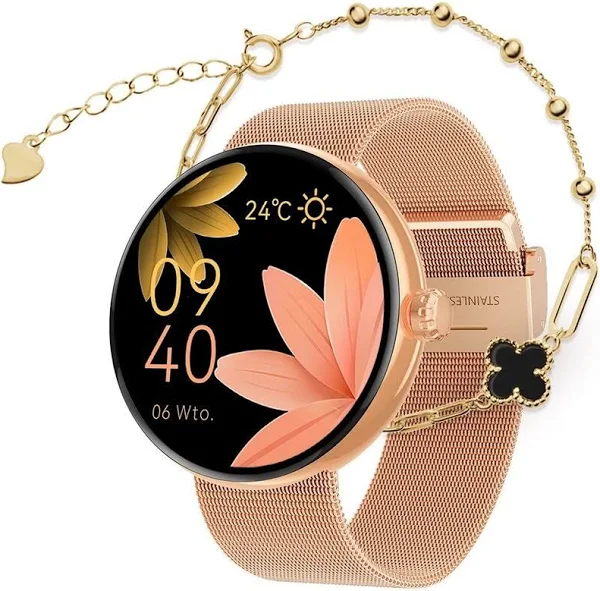 Forever Forevive 5 SB-365 Różowe złoto + bransoletka Verona Smartwatch