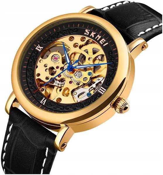 Zegarek męski Skmei mechaniczny pasek skóra