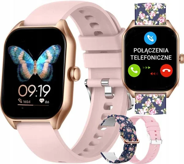 Smartwatch Rubicon Sms Kroki Polskie Menu 2 Paski W Komplecie