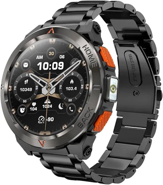 Zegarek Enter EX.500.SG.241.14 / Expedytor na Czarnej bransolecie / męski