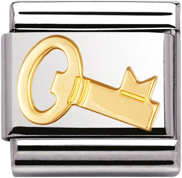 Nomination Link 18K Gold 'Klucz' 030109/02