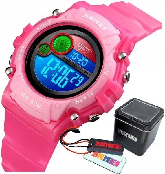 SUPER ZEGAREK DZIECIĘCY KOLOROWE LED NOWY