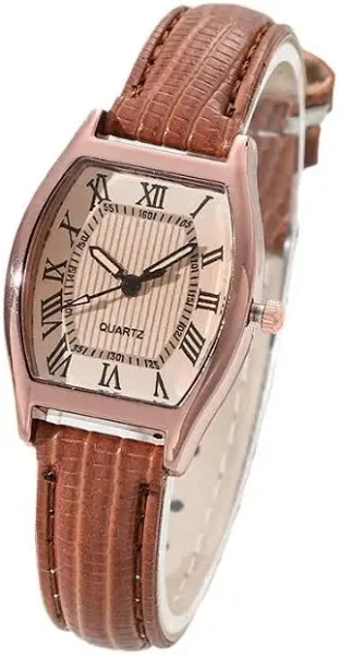 Zegarek damski Antyczny skórzany pasek Zegarek damski Zegarki kwarcowe Luksusowy zegar retro Prezent