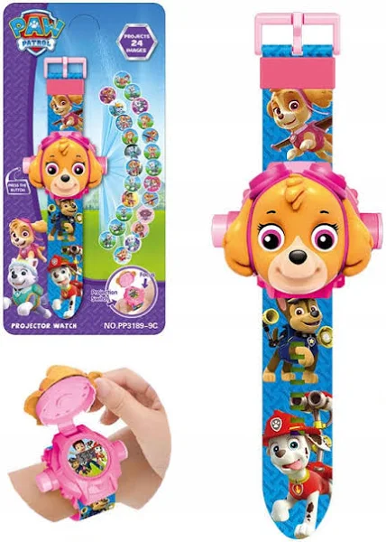 Psi Patrol Sky Zegarek 3D Z Projektorem