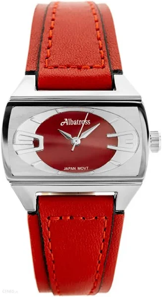SAXO Czerwony damski zegarek z paskiem Albatross ABAA41-3