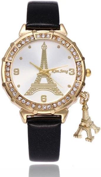 Damski zegarek z motywem Wieży Eiffla