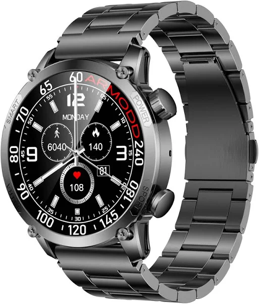 ARMODD Silentwatch 7 Pro GPS z metalową bransoletą + pasek silikonowy