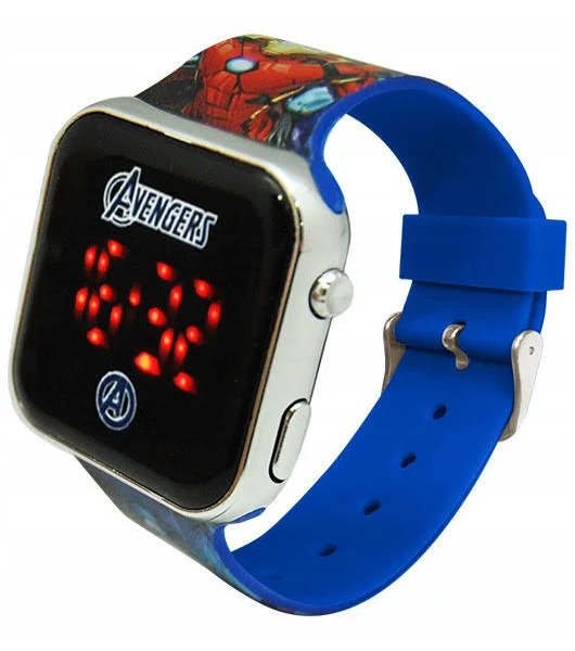 Euroswan Zegarek cyfrowy LED Avengers Kids