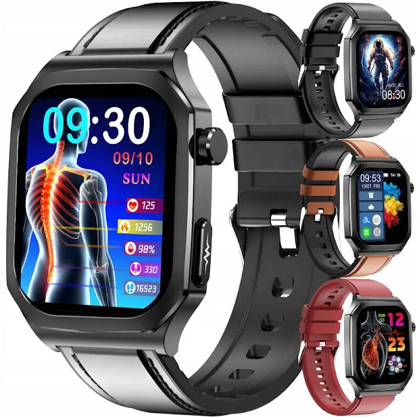 Smartwatch Zegarek Kardiowatch Pomiar Cukru Ekg Ciśnienie 3 Paski Menu Pl