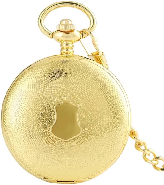 Złoty automatyczny mechaniczny kieszonkowy zegarek kieszonkowy dla pielęgniarki luksusowa moda modny