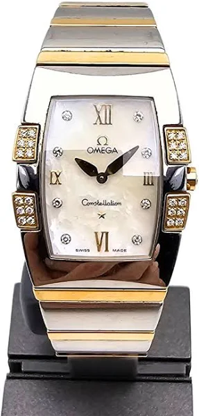 Damska Omega Constellation Złoto Stal Diamenty Zestaw sklepowy!