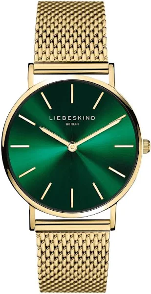 Liebeskind Zegarek kwarcowy w kolorze złoto-zielonym
