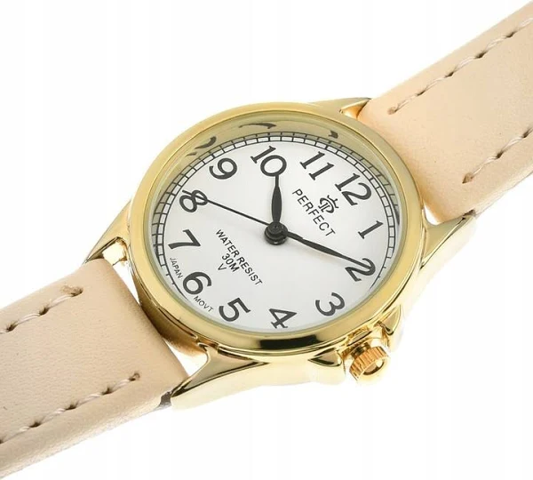 Zegarek damski skórzany pasek klasyczny Perfect