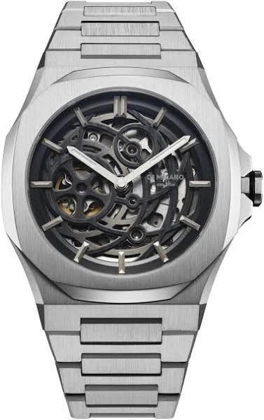 Zegarek męski D1 Milano Skeleton Silver SKBJ10