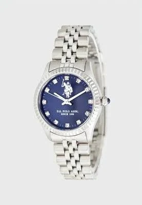 Zegarek kwarcowy w kolorze srebrno-niebieskim rozmiar: onesize U.S. Polo Assn.