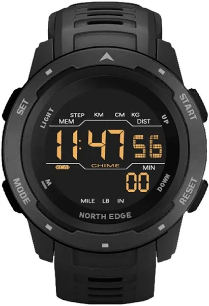 North Edge Mars Men Męski wodoodporny inteligentny zegarek sportowy