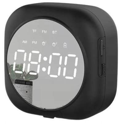 Zegar Elektroniczny Led Radio Budzik Bluetooth Usb
