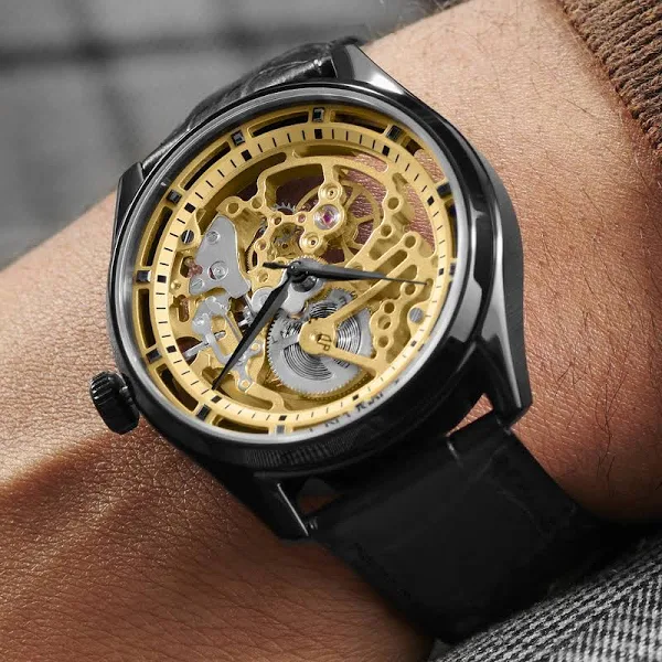 Seizmont Automatyczny zegarek z widocznym mechanizmem Motus