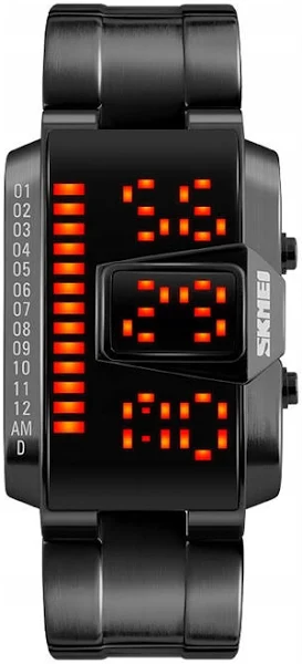 Zegarek męski Skmei bransoleta czarny la114