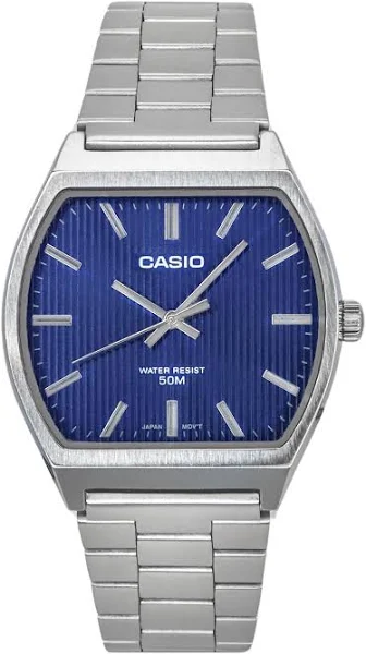 Męski zegarek kwarcowy Casio Standard analogowy ze stali nierdzewnej MTP-B140D-1A