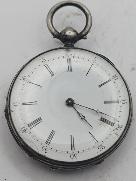 Zegarek na rękę Zegarek kieszonkowy Srebrny 800 Antyk Emaliowana