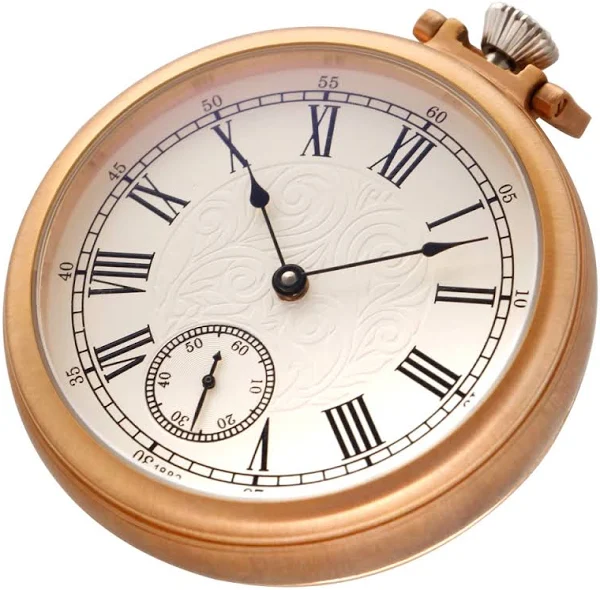 Luksusowy złoty antyczny zegarek kieszonkowy Mechaniczny wiatr Odporność na wodę Pełny stalowy