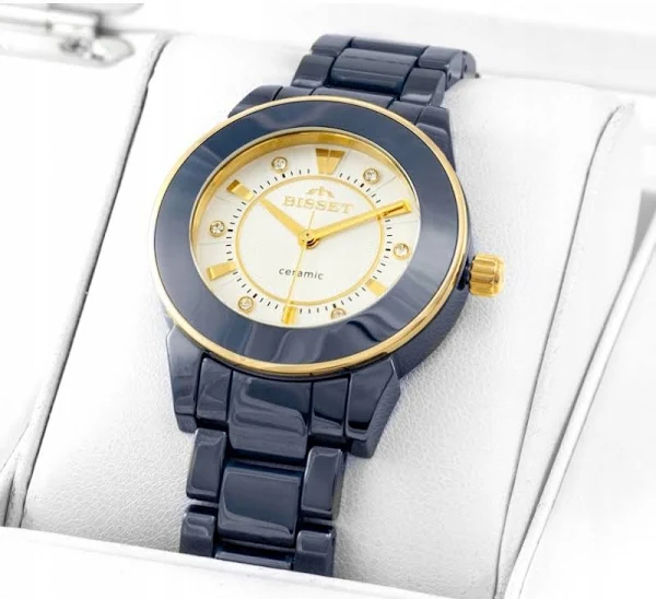 Bisset Swiss Dark Side Ceramiczny zegarek damski