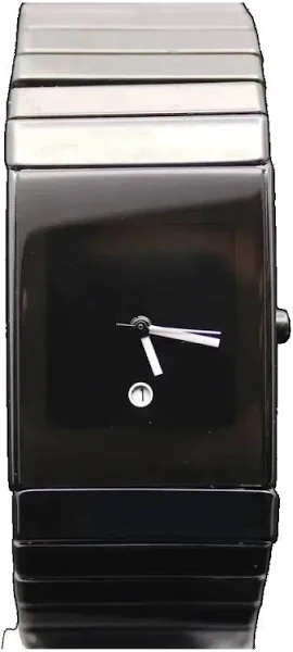 Luksusowy nowy męski czarny ceramiczny zegarek kwarcowy damski kwadratowy XL miłośnicy sukienek