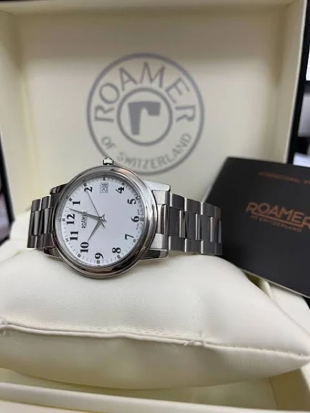 Roamer Zegarek Męski Cyfry Arabskie Stal Nierdzewna 508933 Swiss Made