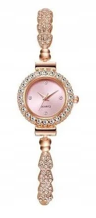 Zegarek Damski Z Bransoletką Złoty Delikatny 810