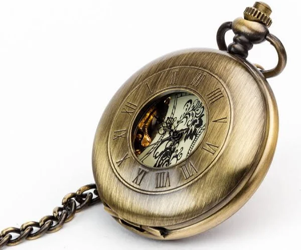 Empik Zegarek na łańcuszku Piękno w Brązie