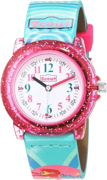 SCOUT zegarki dziewczęce analogowy kwarcowy zegarek z paskiem z tworzywa sztucznego pasek 1