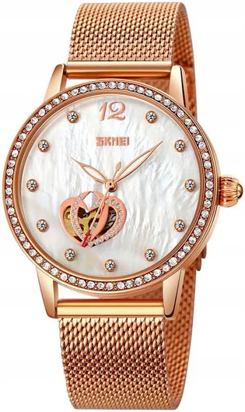Zegarek damski Skmei złoty mechaniczny bransoleta