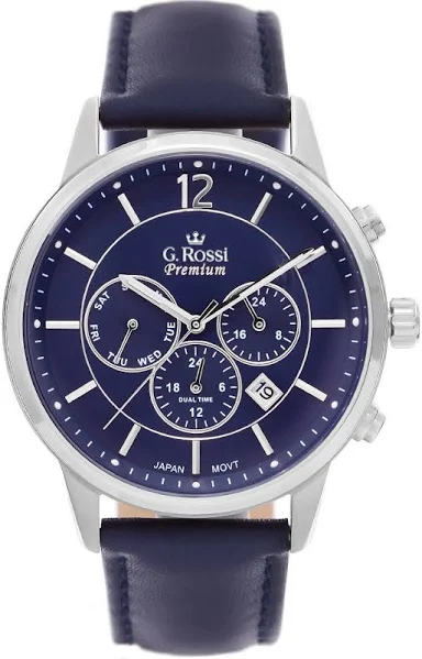 G. Rossi Zegarek męski Gino Rossi Premium Stal Szlachetna S01622A-3A1